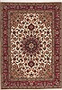 Tabriz Beige Hand Knotted 411 X 611  Area Rug 100-11292 Thumb 0
