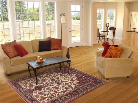 Qum Beige Hand Knotted 47 X 69 Area Rug 100-11294 Image 5