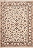 Tabriz White Hand Knotted 46 X 63  Area Rug 100-11297 Thumb 0