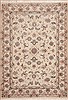 Tabriz White Hand Knotted 46 X 63  Area Rug 100-11297 Thumb 0
