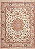 Tabriz White Hand Knotted 50 X 68  Area Rug 100-11298 Thumb 0