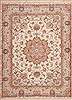Tabriz White Hand Knotted 50 X 68 Area Rug 100-11298 Thumb 0