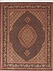 Tabriz Brown Hand Knotted 51 X 67 Area Rug 100-11303 Thumb 0