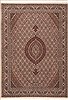 Tabriz Brown Hand Knotted 411 X 610 Area Rug 100-11306 Thumb 0