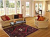 Hamedan Red Hand Knotted 50 X 78  Area Rug 100-11309 Thumb 4