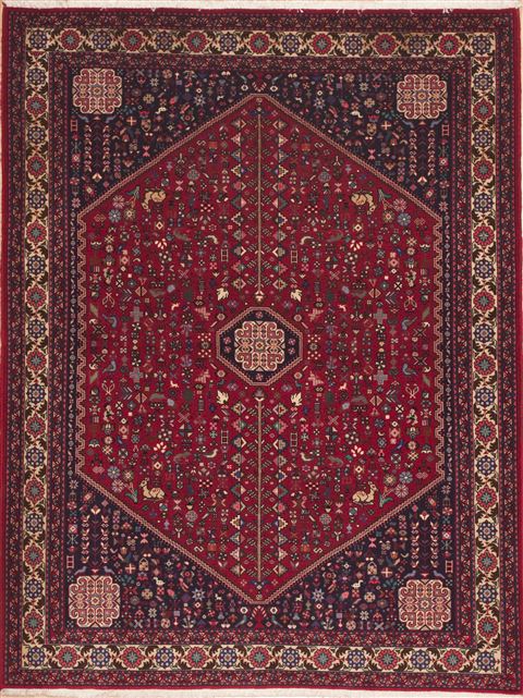 Abadeh Red Hand Knotted 50 X 66  Area Rug 100-11312 Image 0