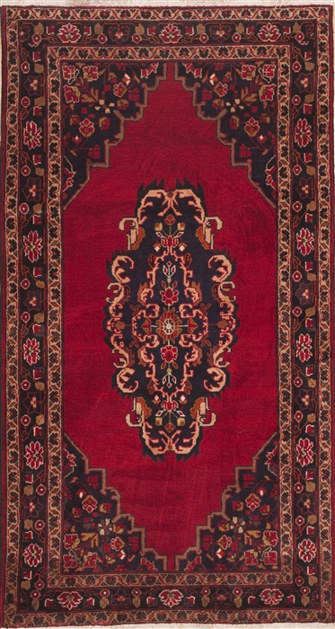 Baluch Red Hand Knotted 49 X 89  Area Rug 100-11314 Image 0