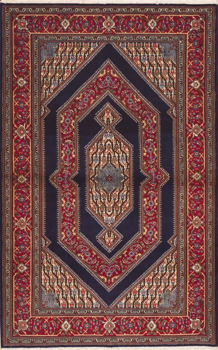 Qum Red Hand Knotted 44 X 69  Area Rug 100-11319 Image 0