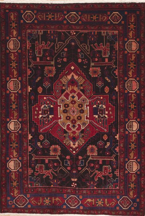 Hamedan Blue Hand Knotted 48 X 611 Area Rug 100-11323 Image 0