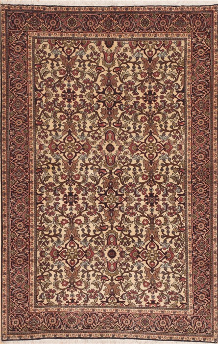 Bidjar Beige Hand Knotted 47 X 71 Area Rug 100-11330 Image 0