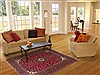Kashan Red Hand Knotted 47 X 79 Area Rug 100-11331 Thumb 2