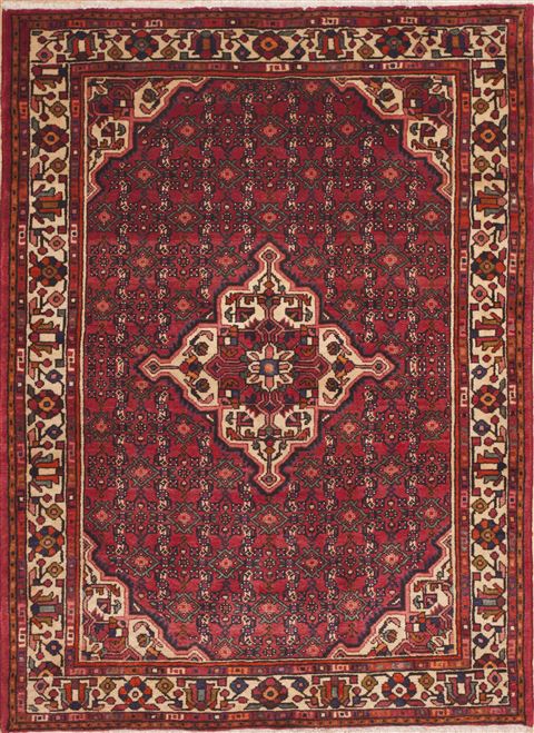 Hossein Abad Red Hand Knotted 50 X 610 Area Rug 100-11335 Image 0