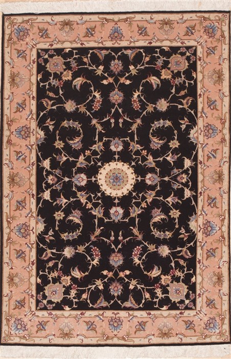 Tabriz Purple Hand Knotted 34 X 50 Area Rug 100-11340 Image 0