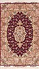 Tabriz Purple Hand Knotted 34 X 53  Area Rug 100-11341 Thumb 0