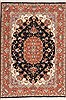 Tabriz Purple Hand Knotted 33 X 40  Area Rug 100-11342 Thumb 0