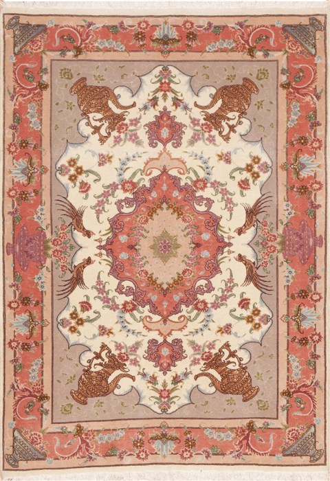 Tabriz Purple Hand Knotted 35 X 411 Area Rug 100-11343 Image 0