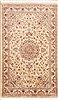 Pak-Persian Beige Hand Knotted 30 X 50  Area Rug 100-11347 Thumb 0
