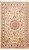 Pak-Persian Beige Hand Knotted 30 X 50 Area Rug 100-11347 Thumb 0
