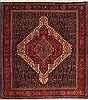 Sanandaj Blue Square Hand Knotted 43 X 43  Area Rug 100-11353 Thumb 0