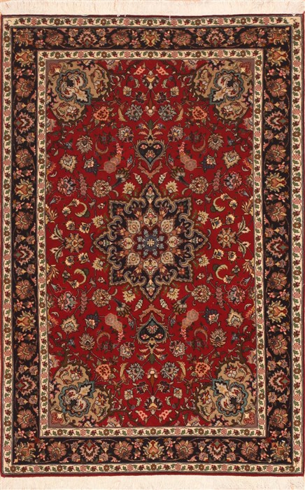 Tabriz Red Hand Knotted 33 X 50 Area Rug 100-11355 Image 0
