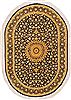Qum Yellow Oval Hand Knotted 26 X 311  Area Rug 100-11357 Thumb 0