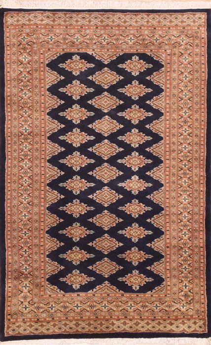 Bokhara Brown Hand Knotted 30 X 49 Area Rug 100-11367 Image 0