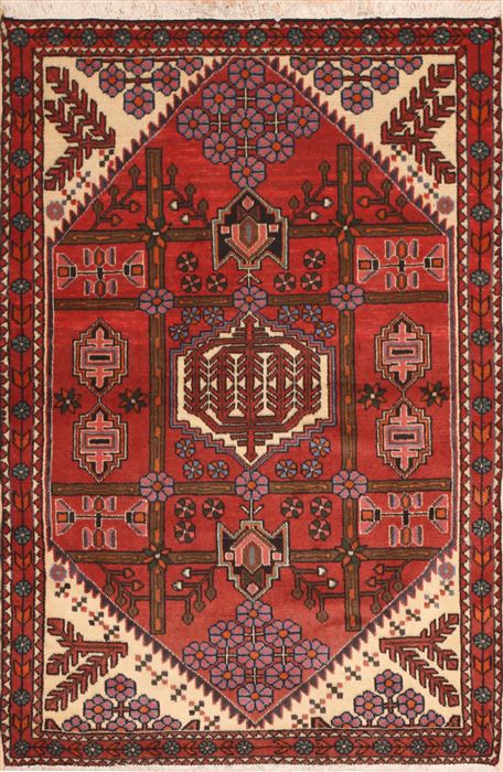 Hamedan Red Hand Knotted 33 X 50 Area Rug 100-11371 Image 0