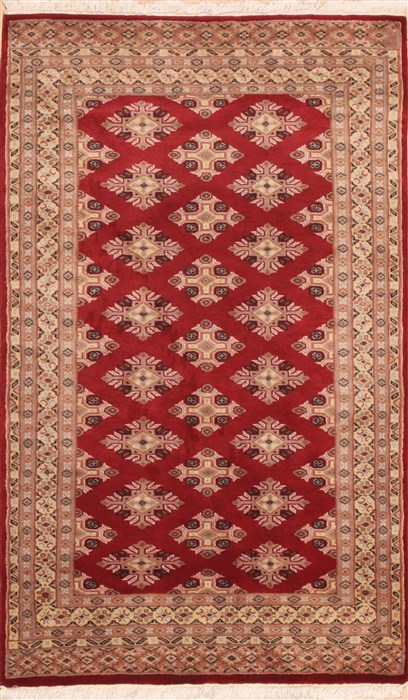Bokhara Beige Hand Knotted 30 X 50 Area Rug 100-11376 Image 0