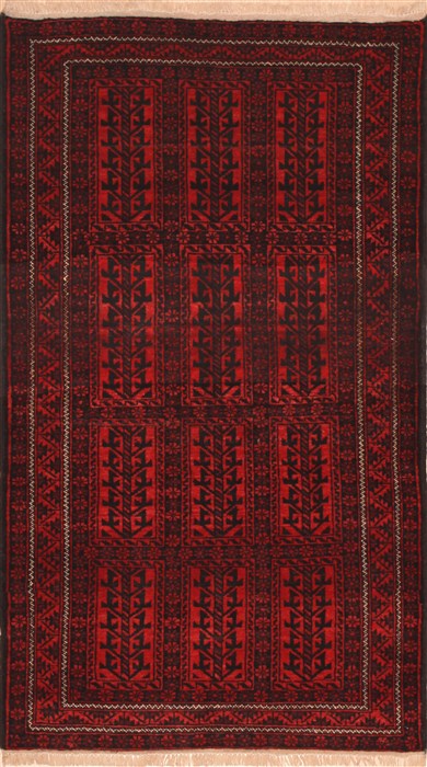 Hamedan Red Hand Knotted 30 X 51 Area Rug 100-11382 Image 0