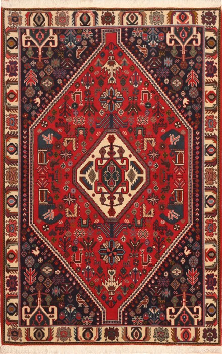 Qashqai Red Hand Knotted 33 X 52 Area Rug 100-11386 Image 0