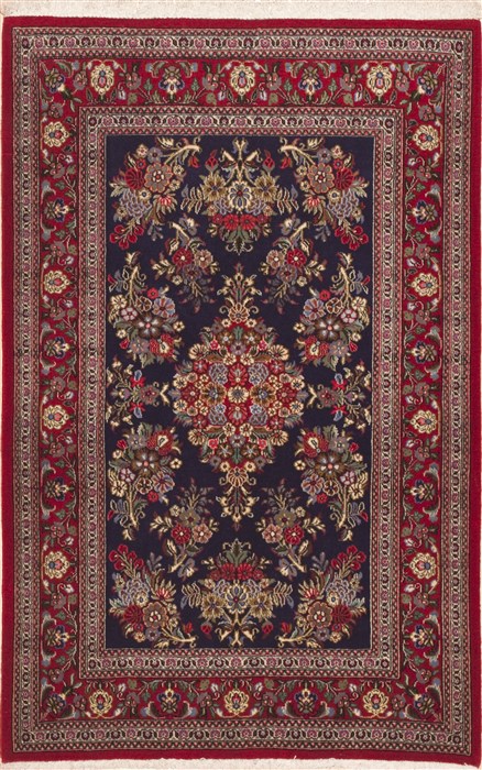 Qum Red Hand Knotted 33 X 52 Area Rug 100-11391 Image 0