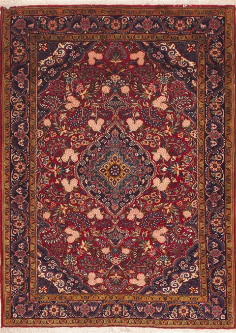 Jozan Red Hand Knotted 35 X 48 Area Rug 100-11396 Image 0