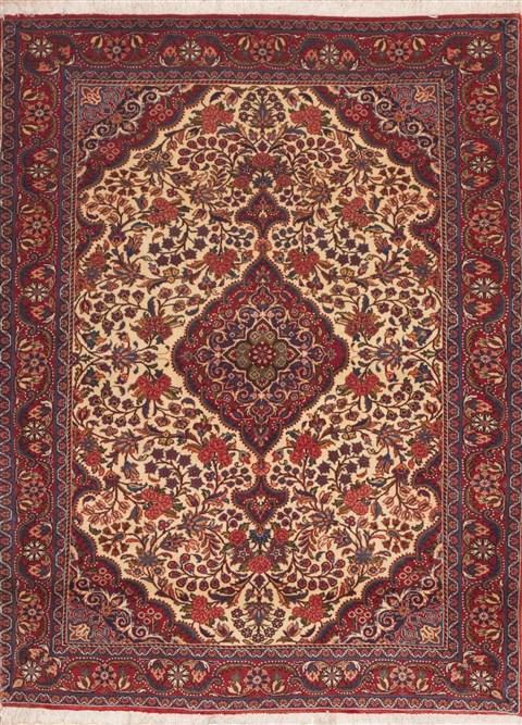 Jozan Red Hand Knotted 36 X 49  Area Rug 100-11400 Image 0