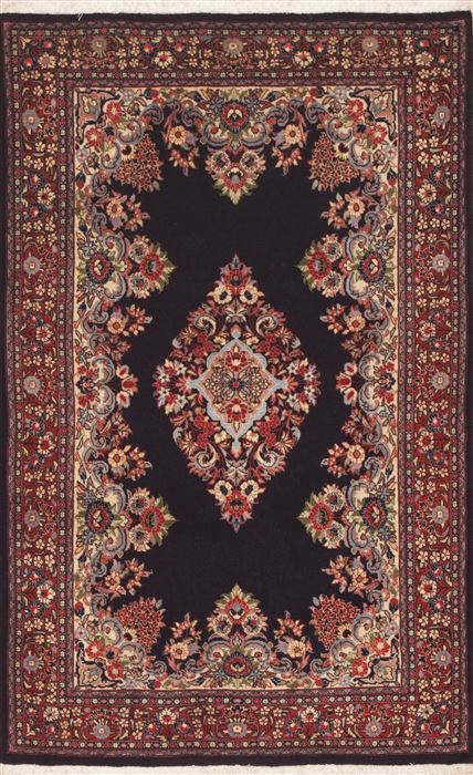 Qum Blue Hand Knotted 34 X 53 Area Rug 100-11404 Image 0