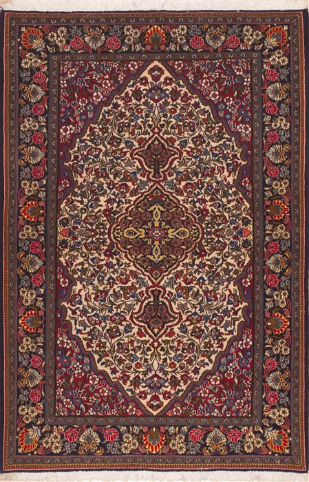 Shahreza Red Hand Knotted 35 X 53 Area Rug 100-11405 Image 0