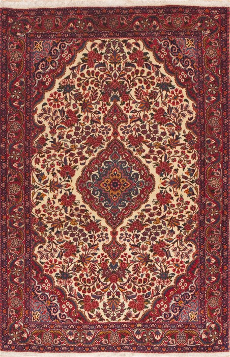 Jozan Red Hand Knotted 35 X 53 Area Rug 100-11408 Image 0