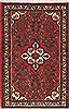 Hamedan Red Hand Knotted 35 X 52 Area Rug 100-11410 Thumb 0