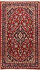 Kashan Red Hand Knotted 32 X 55  Area Rug 100-11426 Thumb 0