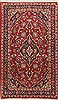 Kashan Red Hand Knotted 32 X 55 Area Rug 100-11426 Thumb 0