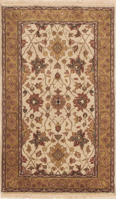 Pak-Persian Green Hand Knotted 30 X 50 Area Rug 100-11429 Image 0