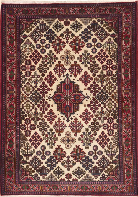 Maymeh Red Hand Knotted 38 X 53  Area Rug 100-11434 Image 0