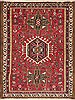 Karajeh Red Hand Knotted 38 X 48  Area Rug 100-11436 Thumb 0