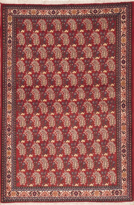 Abadeh Red Hand Knotted 36 X 55  Area Rug 100-11438 Image 0