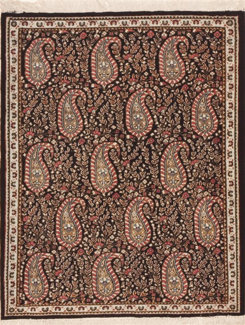 Qum Red Hand Knotted 110 X 27  Area Rug 100-11445 Image 0