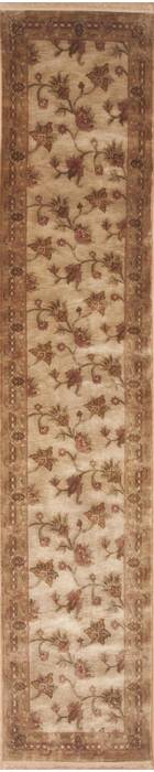 Jaipur Beige Runner Hand Knotted 24 X 119  Area Rug 100-11451 Image 0
