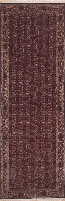 Bidjar Purple Runner Hand Knotted 31 X 99  Area Rug 100-11453 Image 0