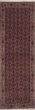 Bidjar Purple Runner Hand Knotted 3'1" X 9'9"  Area Rug 100-11453