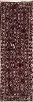 Bidjar Purple Runner Hand Knotted 3'1" X 9'9"  Area Rug 100-11453