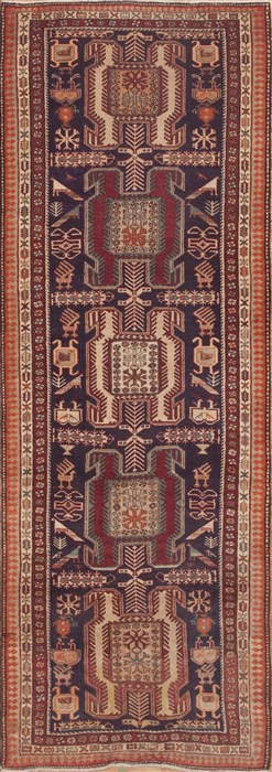 Ardebil Beige Runner Hand Knotted 38 X 110  Area Rug 100-11454 Image 0