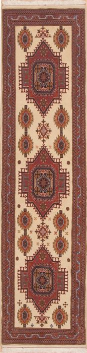 Ardebil Red Runner Hand Knotted 20 X 82  Area Rug 100-11458 Image 0